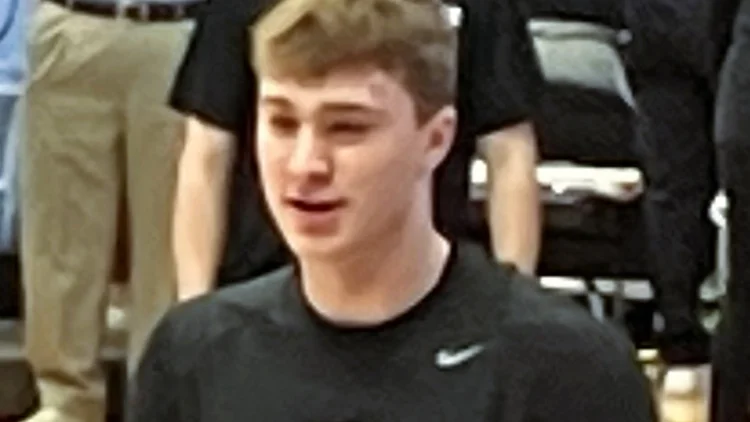 File photo from March 2025: Cooper Flagg warming up for Duke at North Carolina. It was not taken at Friday's Mavericks-Pacers game. Licensed under CC0.