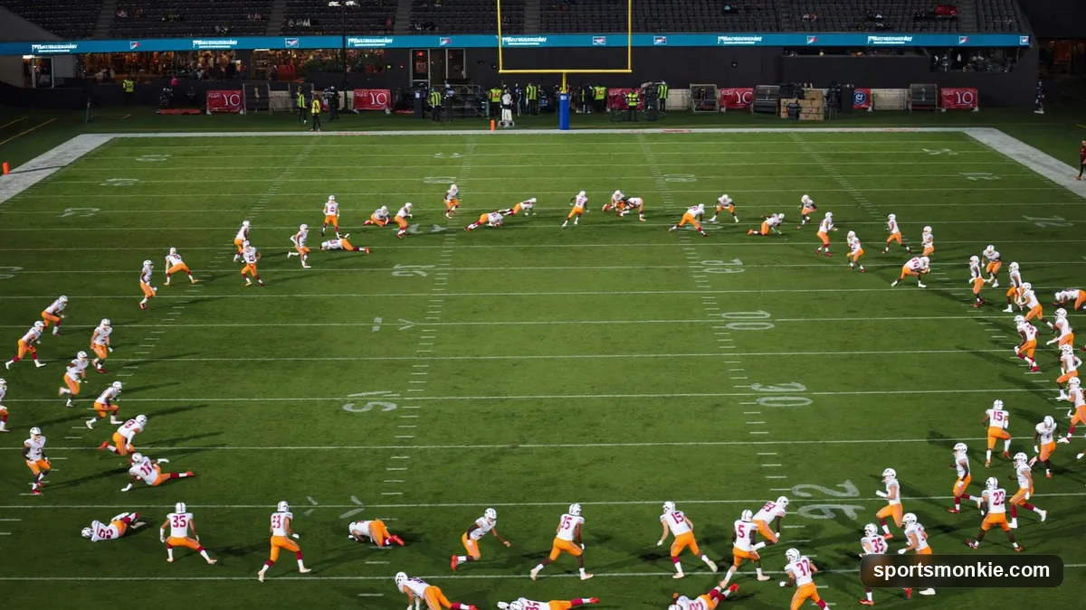 Diagram-style illustration of a football field showing three deep defensive zones and four underneath zones for Cover 3 defense