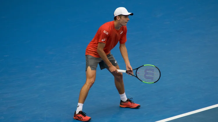 File photo from 16 January 2019: Alex de Minaur at the Australian Open. It was not taken at the Vienna Open and does not show the Berrettini match.