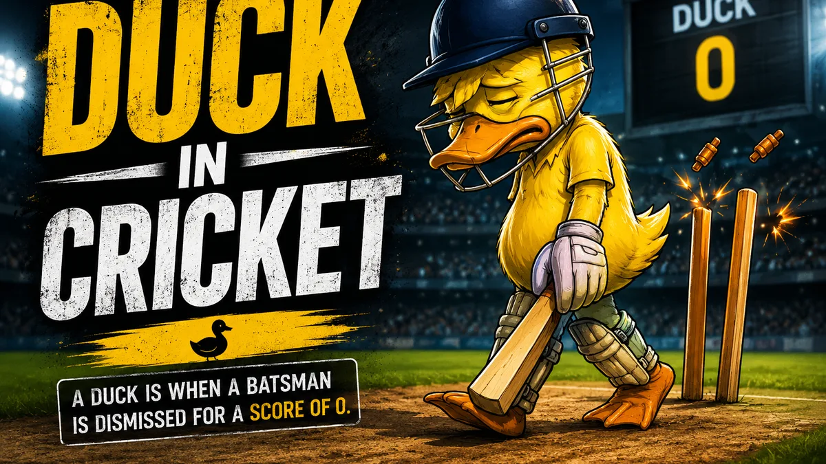 Duck in Cricket: Golden, Diamond, Royal & Every Type Explained