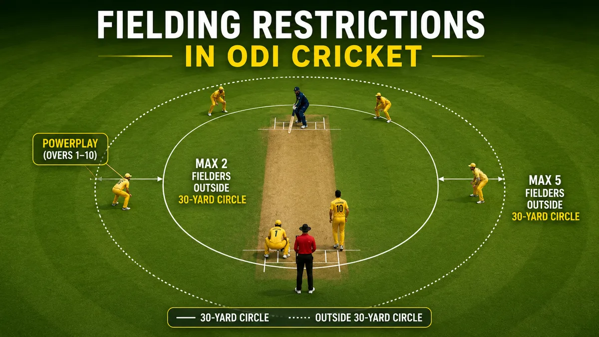 Fielding Restrictions in ODI Cricket: Powerplay Rules Explained