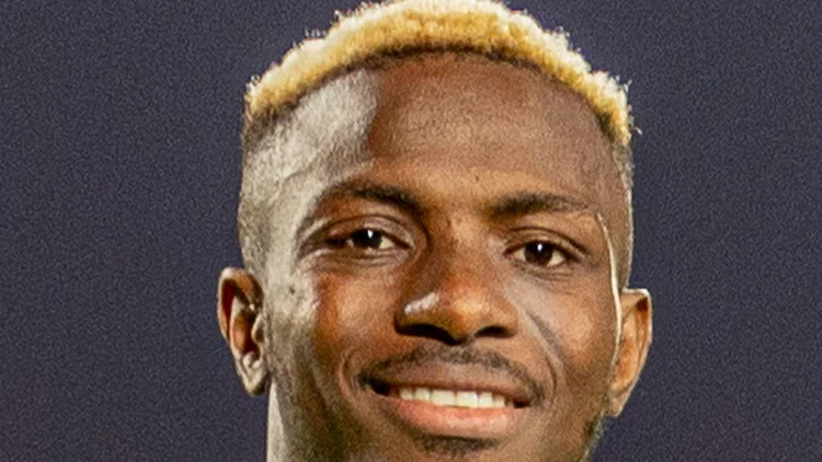 File photo from 8 January 2024: Victor Osimhen in his green Nigeria jersey during Guinea v Nigeria. It was not taken at Monday night's Istanbul derby.