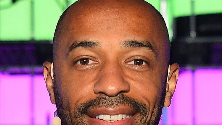 File photo from 2 November 2021: Thierry Henry on stage at Web Summit in Lisbon. It does not show the Ballon d'Or ceremony in London.