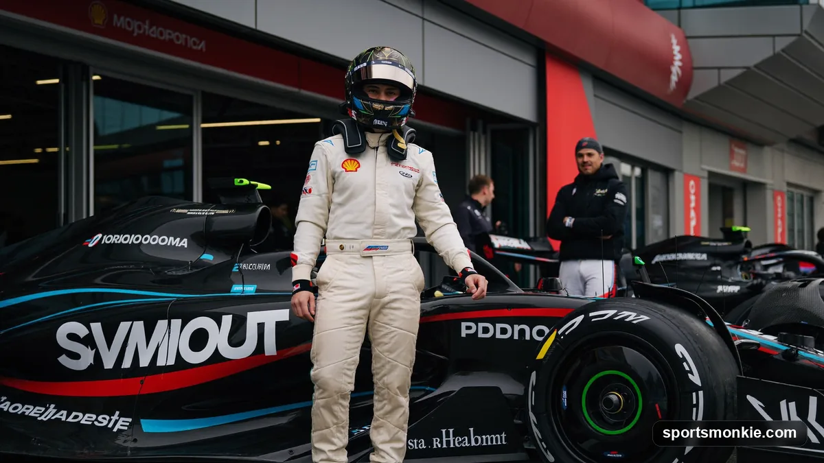 Highest-paid F1 drivers: a Formula 1 car on track with Max Verstappen leading