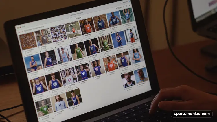 A fantasy football manager reviewing available players and waiver claims on a screen