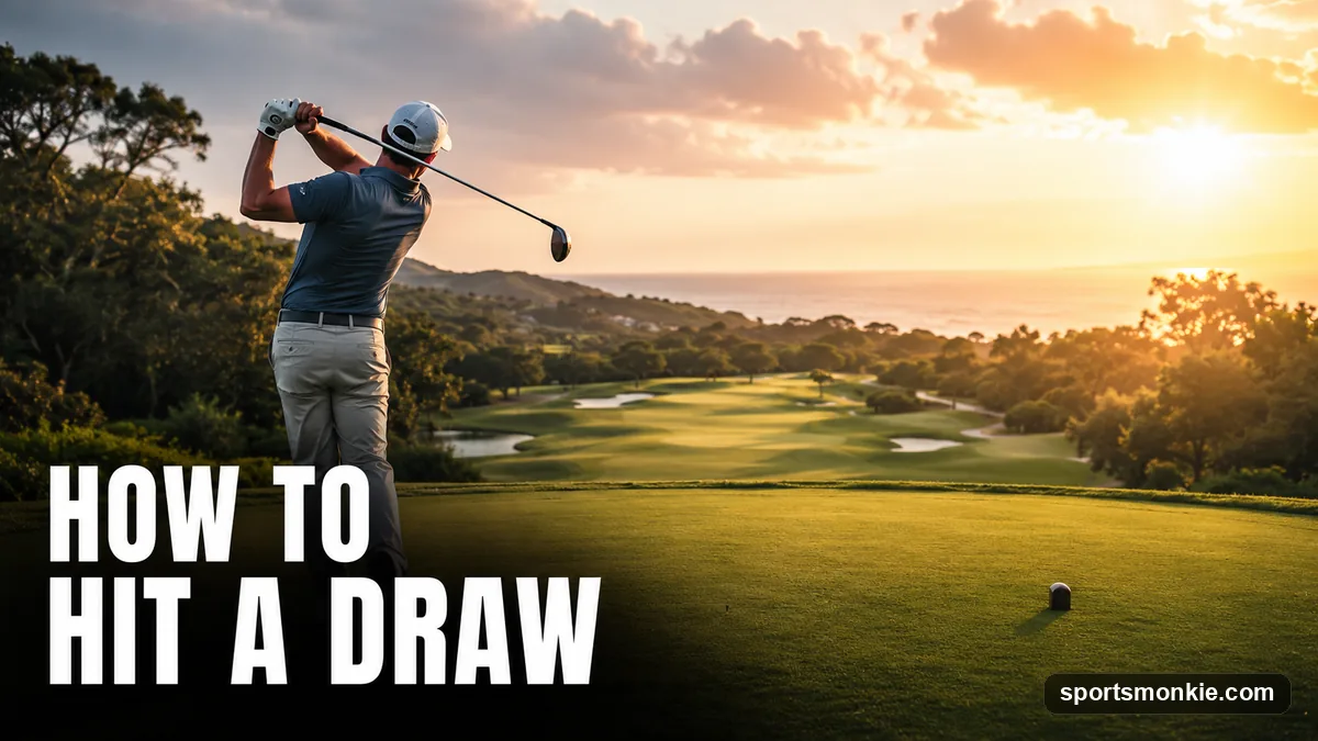A right-handed golfer swinging a driver on an in-to-out path to shape a draw