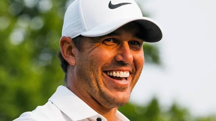 File photo from 21 May 2023: Brooks Koepka, winner of the 2023 PGA Championship at Oak Hill Country Club. It was not taken at the Dan on Golf interview and does not show the unnamed incident.