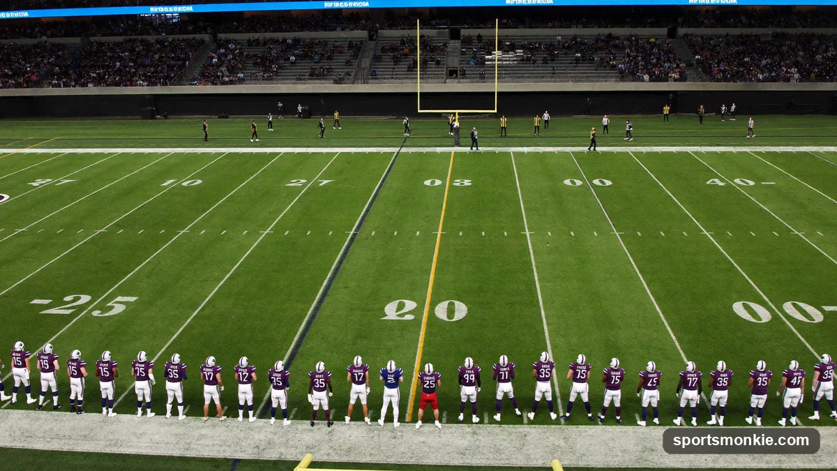 Diagram-style illustration of NFL offensive formations lined up against defensive pass coverage shells