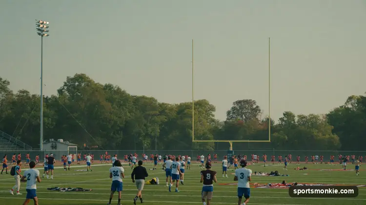 NFL practice squad player at training with 2026 weekly salary figures