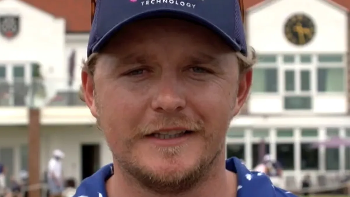File photo from 20 June 2023: Eddie Pepperell speaking on camera. It was not taken at the Garcia announcement and does not show the social media post.
