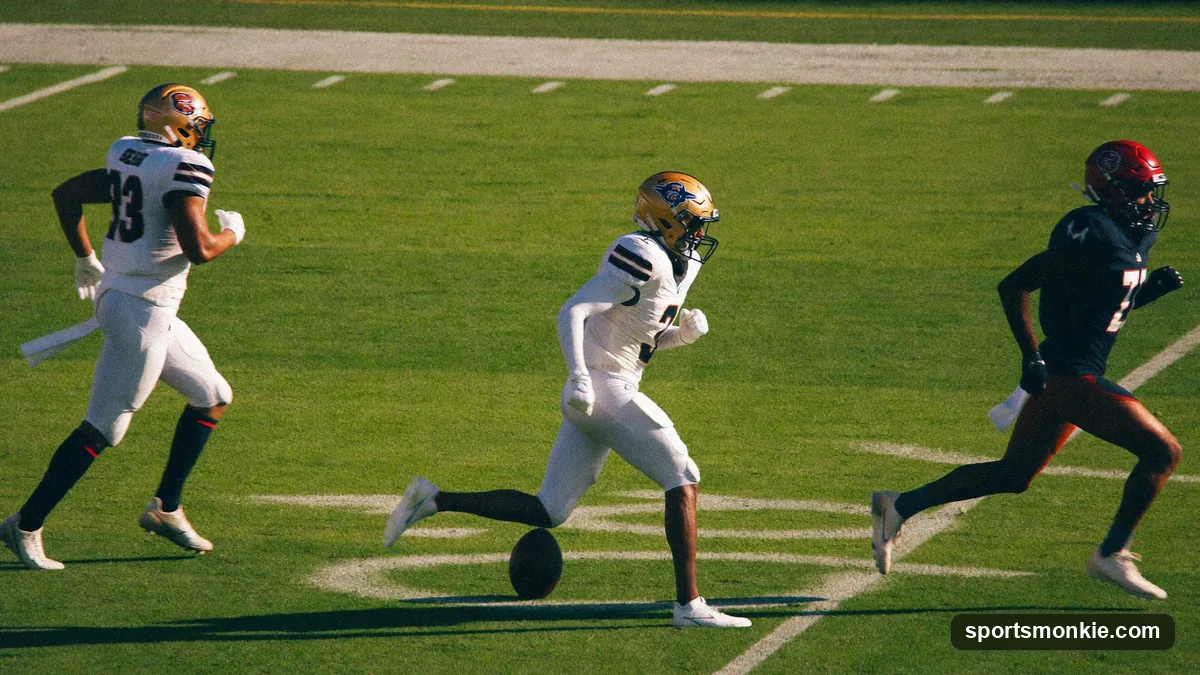 Diagram-style illustration of a football offense lined up in the pistol formation with the quarterback four yards behind center and the running back stacked directly behind him