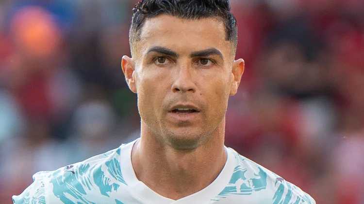 File photo: Cristiano Ronaldo in the Portugal national team shirt at the 2026 World Cup, July 2026. The header that set the Saudi league record came for Al-Nassr, not in this photo.