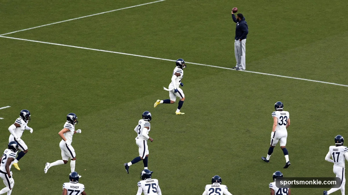 Diagram of the singleback formation with a quarterback under center and one running back aligned behind him