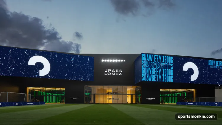 A new expansion franchise unveiling with an empty stadium and fresh branding concept