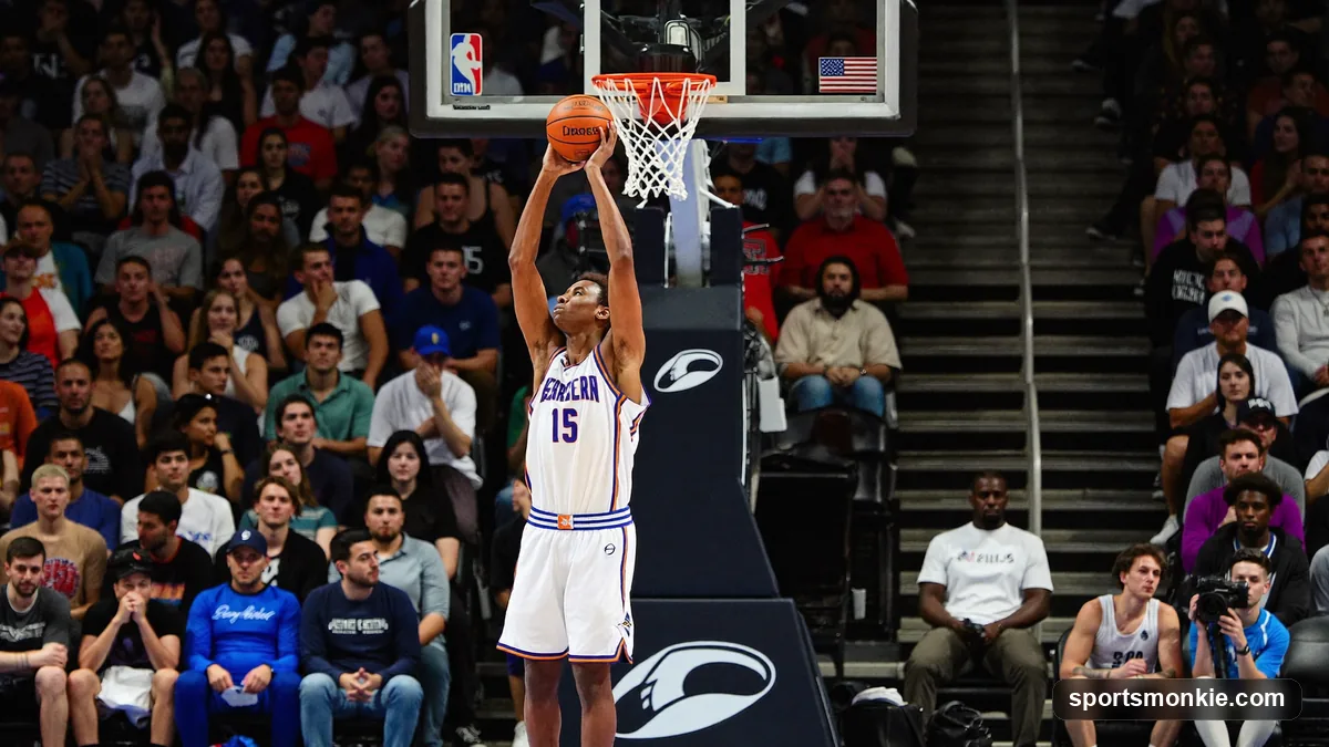 Basketball ball-handler creating a shot, illustrating usage rate (USG%)