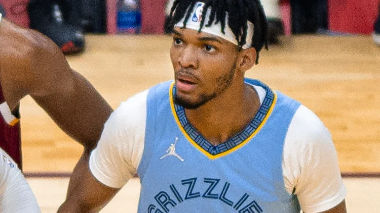 File photo from 4 January 2022: Ziaire Williams in a Memphis Grizzlies uniform against Cleveland. It was not taken during Sunday's game against Utah.