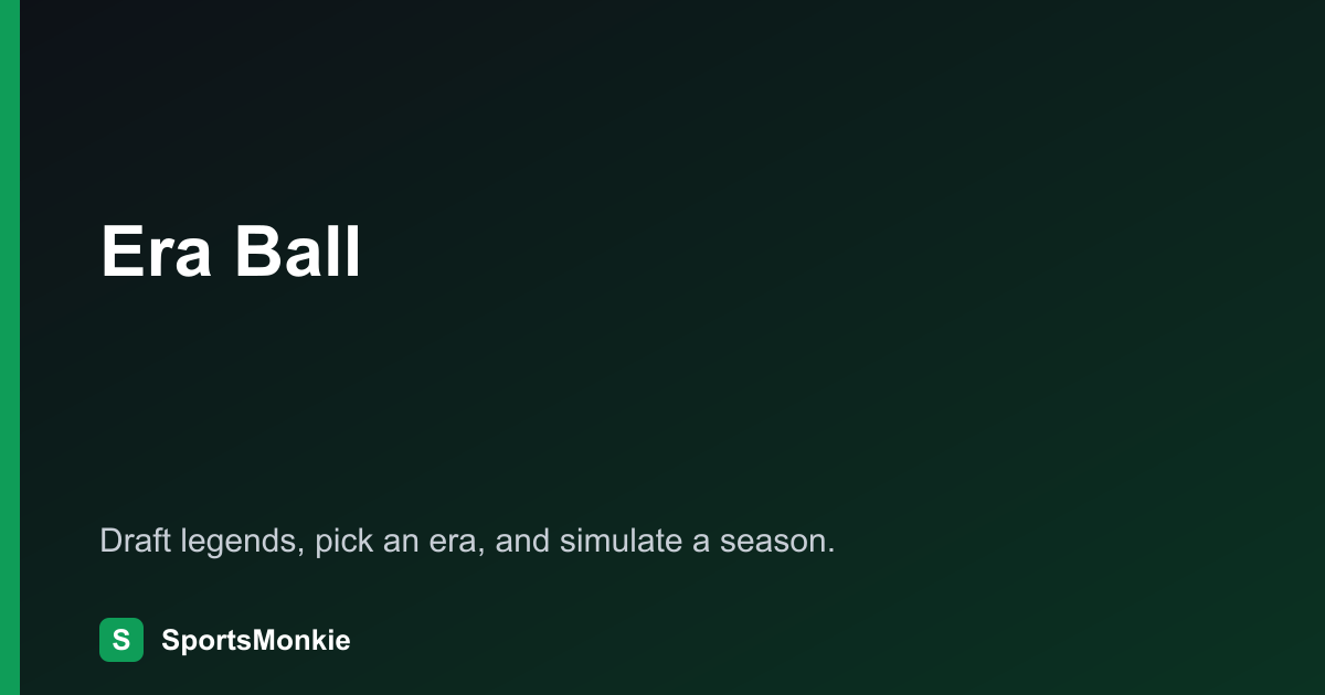 Era Ball: Free Basketball Draft Game and Simulator