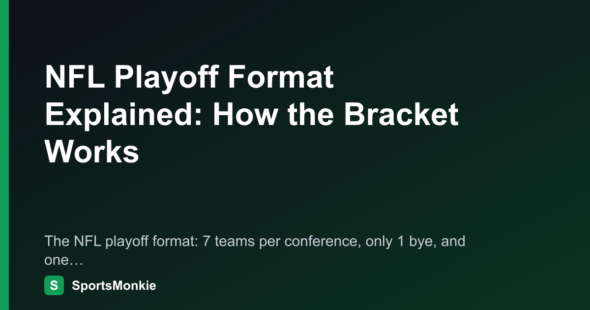 NFL Playoff Format Explained: How the Bracket Works