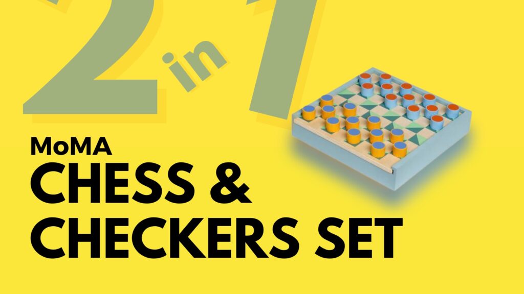 MoMA 2-in-1 Chess & Checkers Set  The Best  2-in-1  Chess Sets For Fun