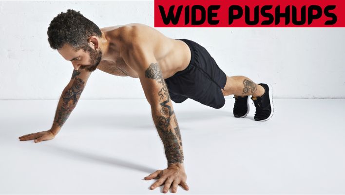 Wide Pushups  for climbers