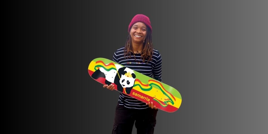Samarria Brevard  professional skateboarder