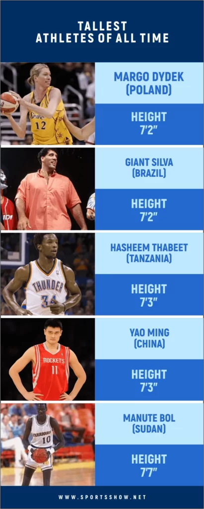 Tallest Athletes | All-Time Infographics