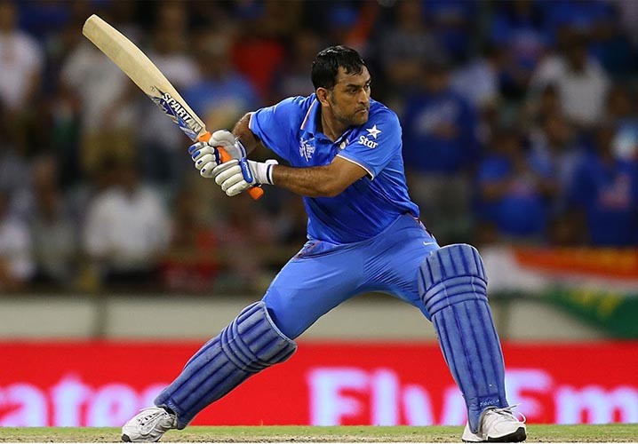 MS Dhoni playing his iconic Helicopter Shot