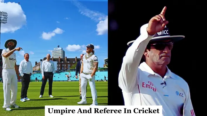 difference between umair ansd refree in cricket.