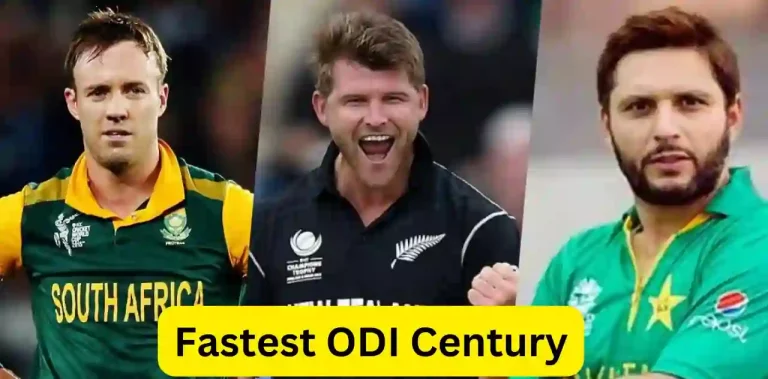 The Fastest Century in ODI Cricket and ODI Worldcup