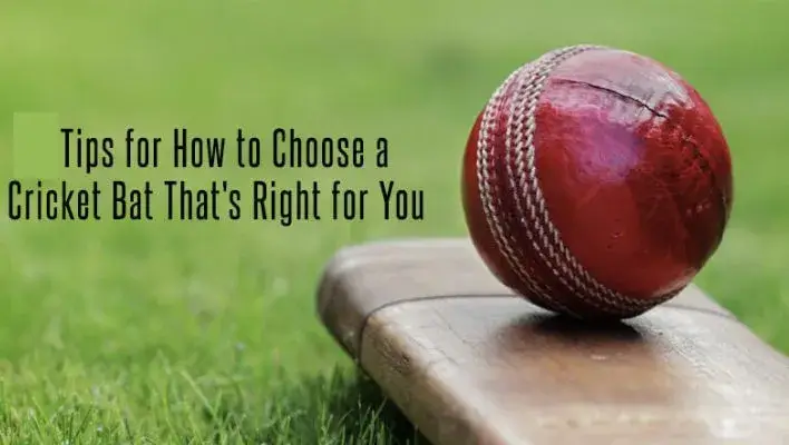 There is a red cricket ball on a cricket bat on ground