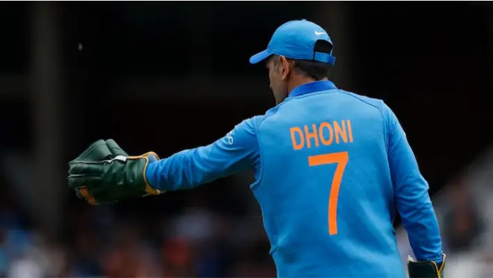Dhoni Jersey Number